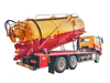 HOWO Combined Sewer Jetting And Vacuum Trucks 9000L Sewage 6000L Clean Water 
