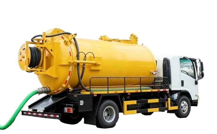 Isuzu High Pressure Jetting Combined Vacuum Tanker Truck 4KL Sewage+3KL Clean Water 
