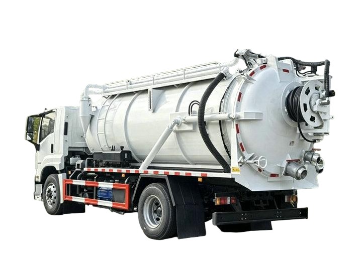 Isuzu Combination Sewer Vaccum Jetter Truck Flushing Cleaning 6000L Sewage+4000L Clean Water 