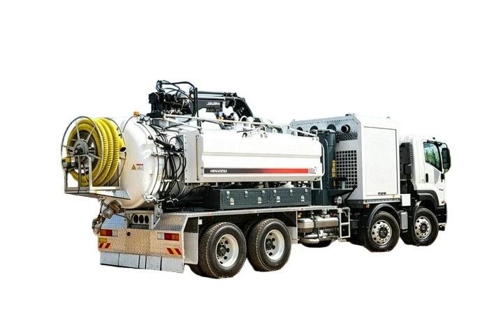 Isuzu Combination Sewer Vacuum Jetter Truck 10KL Sewage+2KL Clean Water 