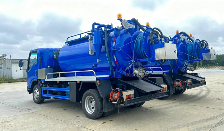 ISUZU Combination Jetting Vacuum Tanker Truck (18)