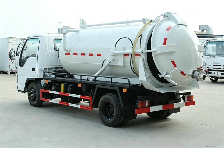 Isuzu NKR Vacuum Suction Truck 3KL Cesspit Tank Truck (4)