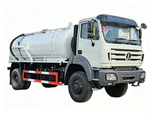  Beiben 4x4 Offroad Vacuum Suction Septic Tank Truck RHD 8KL