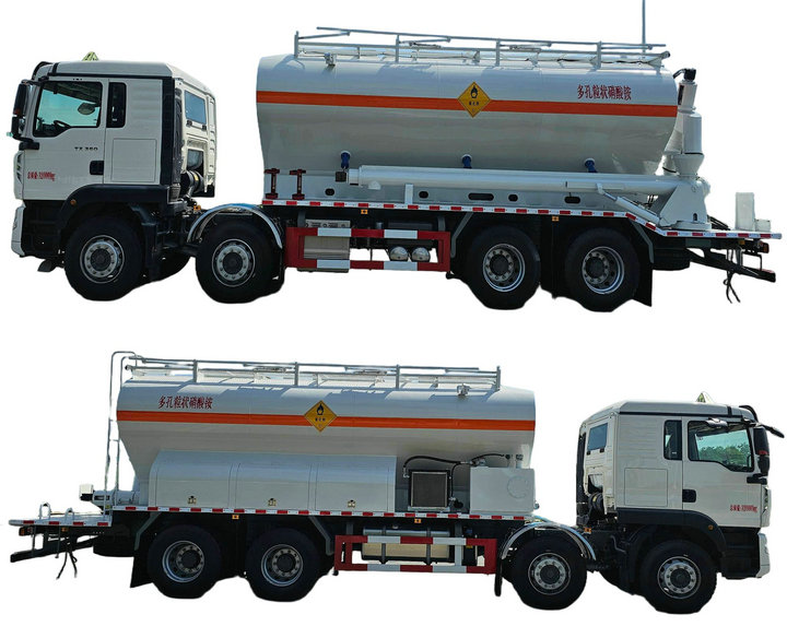HOWO 17T -20T Mixed And Charging Mining Blasting Bulk ANFO Explosives Truck