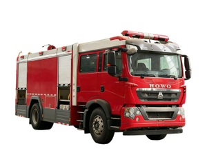 HOWO 5000 Liters Water Rescue Fire Truck