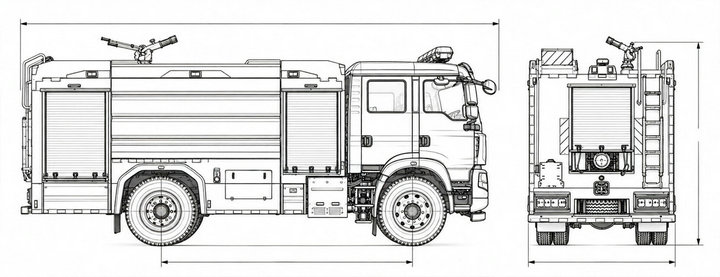 HOWO Rescue Pumper Fire Trucks 8000L water (13)