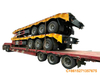 13M 60- 80 Tons Lowboy Trailer With 30T Winch 4pcs Container Locks 