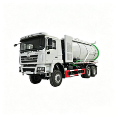 SHACMAN 6x6 Offroad Truck Combined Sewer Jetting Vacuum Cesspit Emptier Septic Sewage 10KL, Cleaning 6KL 