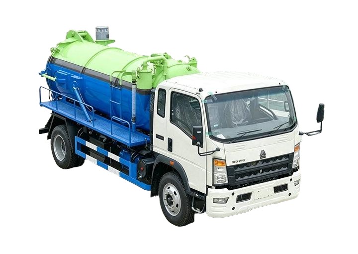 HOWO 8000L Sludge Vacuum Super Sucker Septic Tank Truck