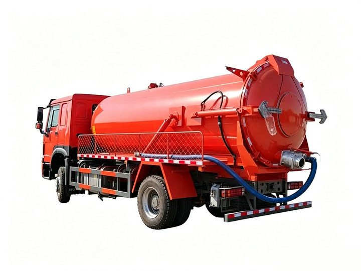  HOWO 10T Sewage Vacuum Suction Septic Tanker Truck 