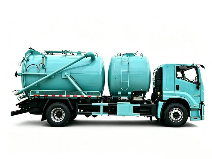 Isuzu Sewer Flushing And Cleaning Truck 10KL Sewage+5KL Clean Water 