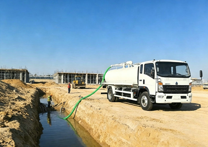 HOWO Vacuum Cesspit Emptier Tanker Truck (15)