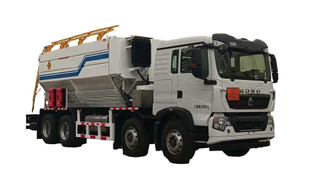 HOWO 12T On-site Mixed Granular ANFO Bulk Explosives Mixing And Charging Truck