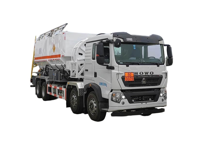 HOWO 12-13T On-site Heavy Emulsion ANFO Bulk Explosives Auger Mixing And Charging Truck 