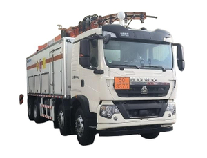 HOWO 8T Onsite Blend Mixing Charging Emulsion ANFO Explosives Bulk Delivery Truck with Loading Boom