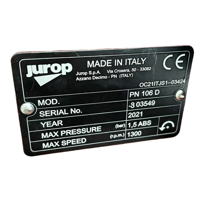 Jurop Vacpump PN106D Liquid Waste Vacuum pumps 