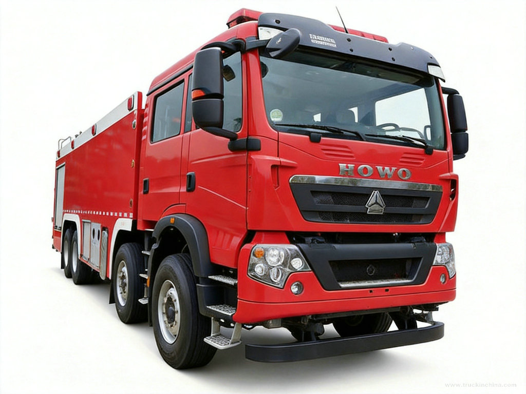 HOWO 25 T Fire Tender Fire Fighting Truck 20000L Water + 5000L Foam 