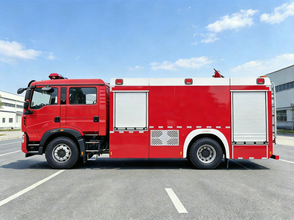 SINOTRUK HOWO Foam Fire Tanker Truck 8000L (6)