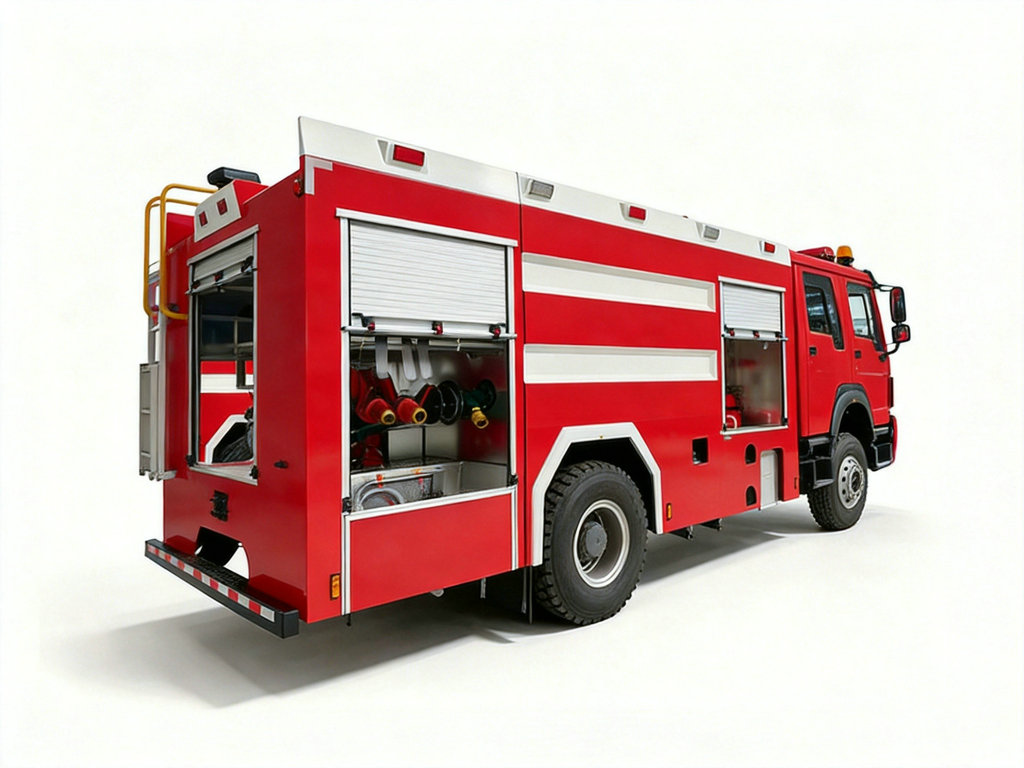 SINOTRUK HOWO 4x2 Foam Fire Fighting Truck 6000L Water + 2000L Foam 