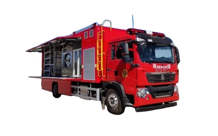 HOWO Fire Rescue Mobile Laundry Truck