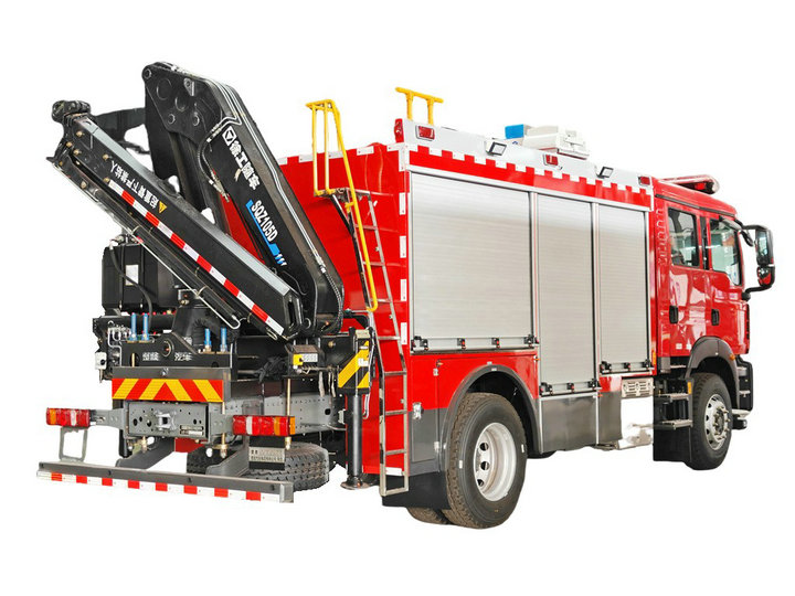 Howo Sitrak C5H Heavy Rescue Fire Truck with Crane Lighting and Power System