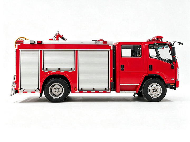 ISUZU NPR 189HP Water Foam Fire Fighting Truck 2500L Water + 1000L Foam 