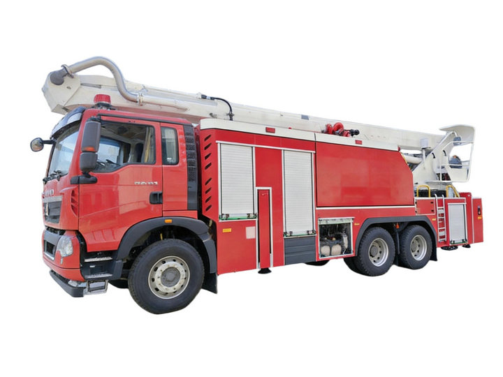 Howo 32m High Jet Fire Water Truck 7000L Water + 2000 L Foam