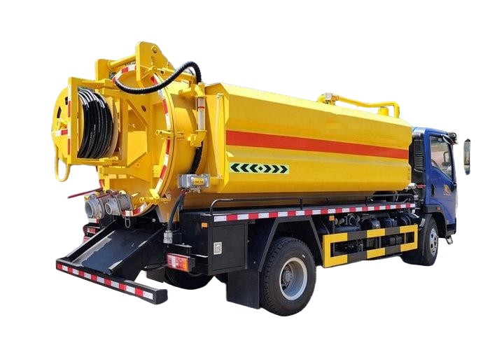 HOWO Combined Sewer Jetting and Vacuum Truck 5000L Sewage+300L Clean Water 
