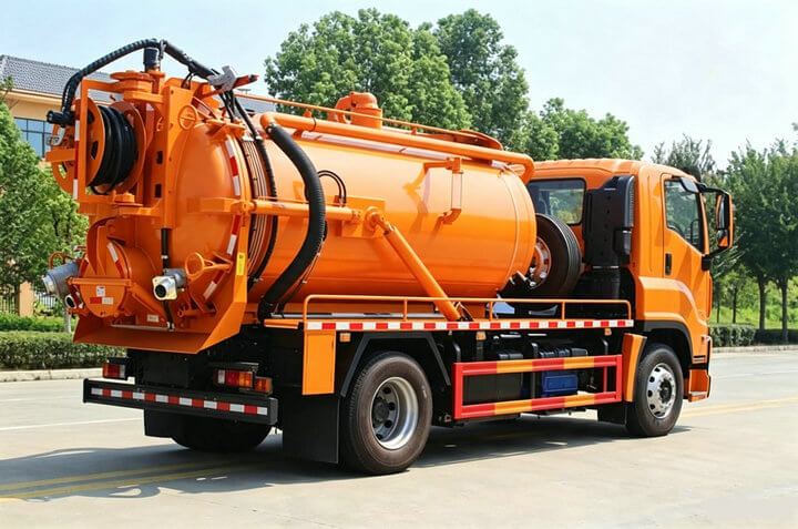 ISUZU FTR Combined Sewer Jetting and Vacuum Truck (7)