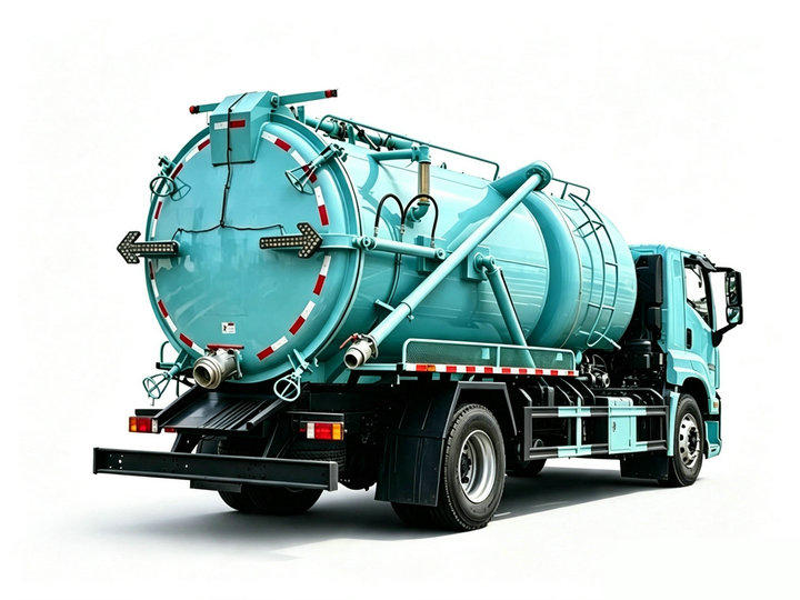 Isuzu Sewer Flushing And Cleaning Truck 10KL Sewage+5KL Clean Water 