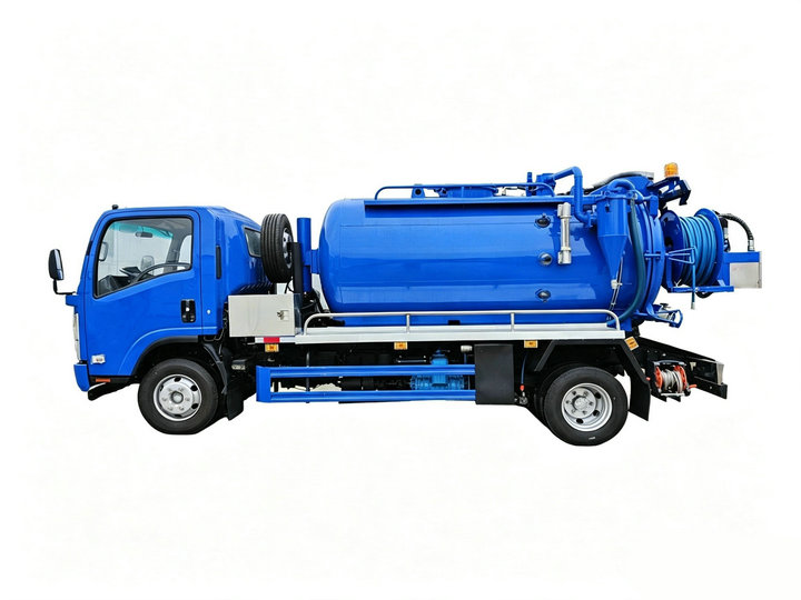 ISUZU Combination Jetting Vacuum Tanker Truck 4000L Sewage+2000L Clean Water 