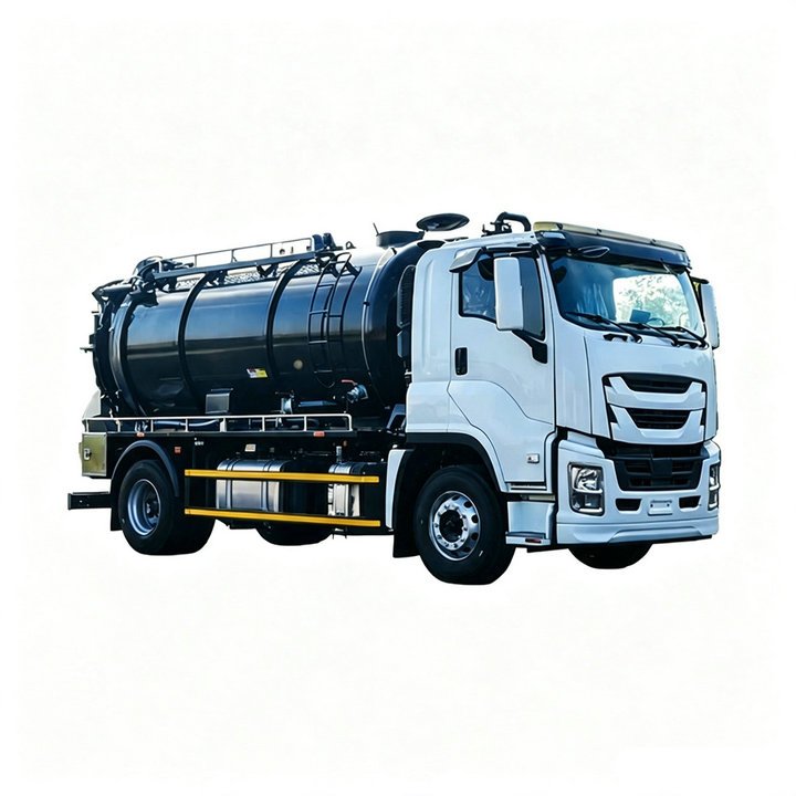 ISUZU FVR Combination Jetting Vacuum Tanker Truck 10m3 Sewage and 3m3 Clean Water 