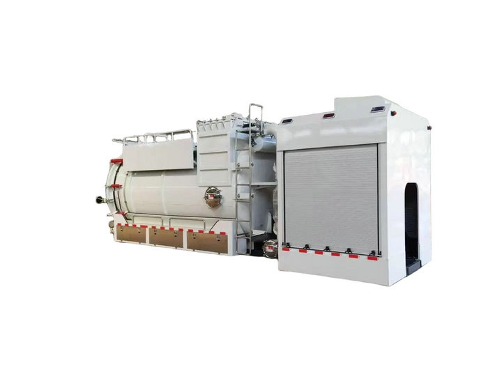 Industrial Diesel Vacuum Loader Tanker Body for Wet Dry Sand Gravel Suction
