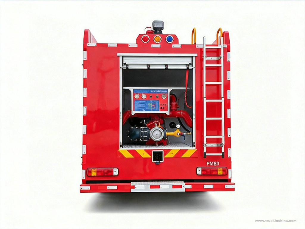 HOWO 4x2 Water Foam Fire Fighting Truck 6000L Water + 2000L Foam 