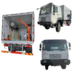 Customize HOWO 4X4 AWD Maintenance Lorry Mobile Workshop Lube Truck 