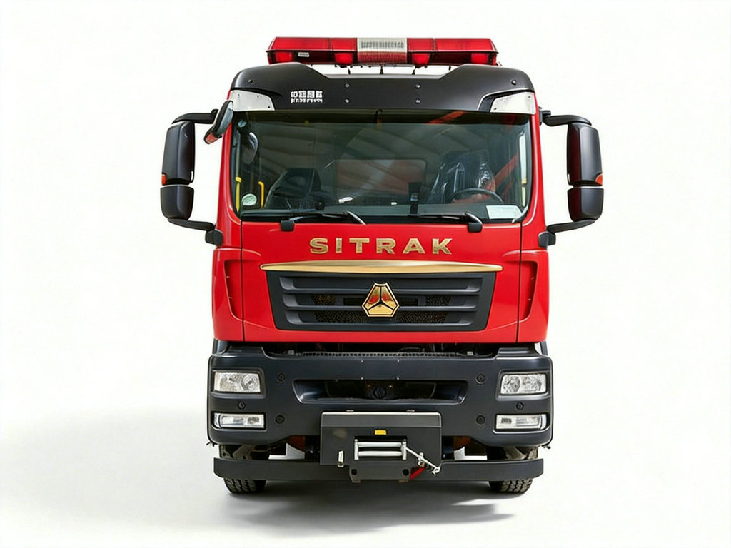 HOWO SITRAK Emergency Lighting Rescue Fire Truck 4500L Water + 1600L Foam 