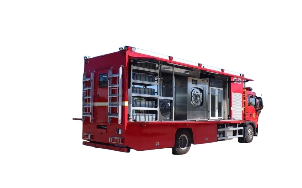 HOWO Fire Rescue Mobile Laundry Truck