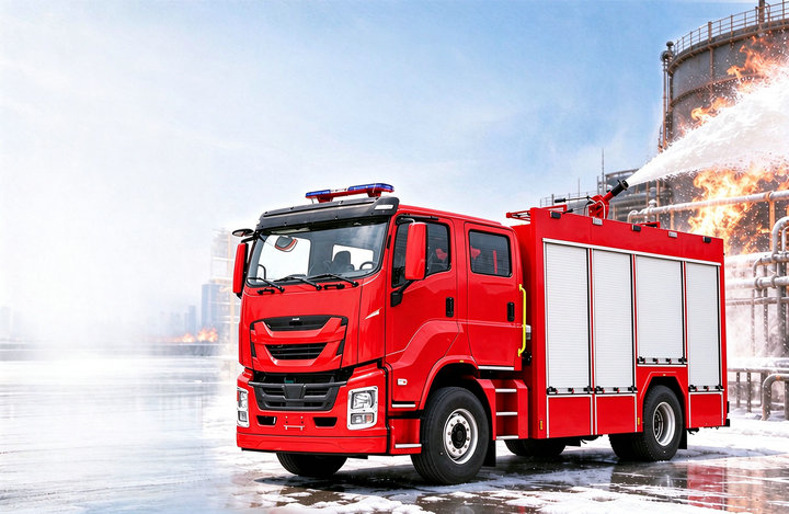 ISUZU Fire Tender 300HP Foam Fire Truck 6000L Water + 2000L Foam 