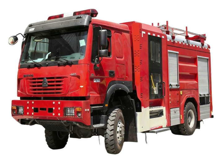 HOWO 4×4 AWD Fire Fighting Truck 3600L Water + 1100L Foam 