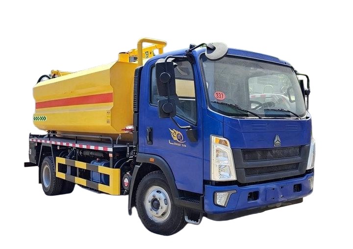 HOWO Combined Sewer Jetting and Vacuum Truck 5000L Sewage+300L Clean Water 