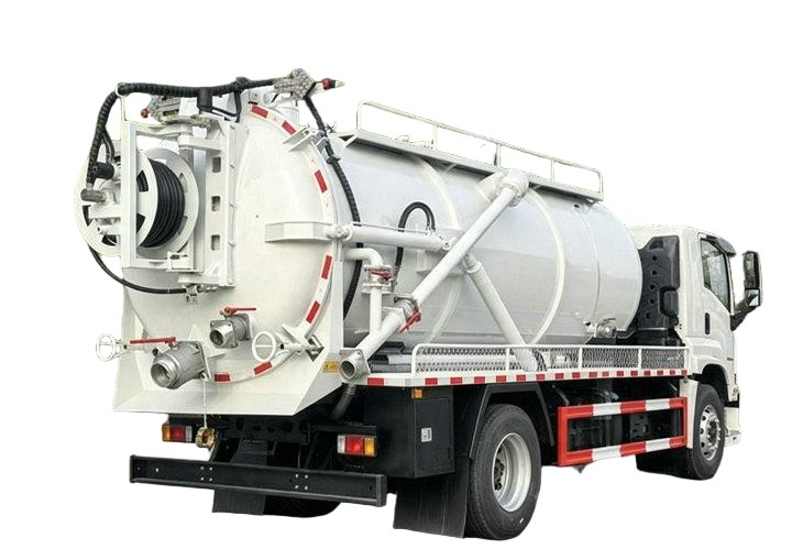 Isuzu Combination Sewer Vaccum Jetter Truck Flushing Cleaning 6000L Sewage+4000L Clean Water 