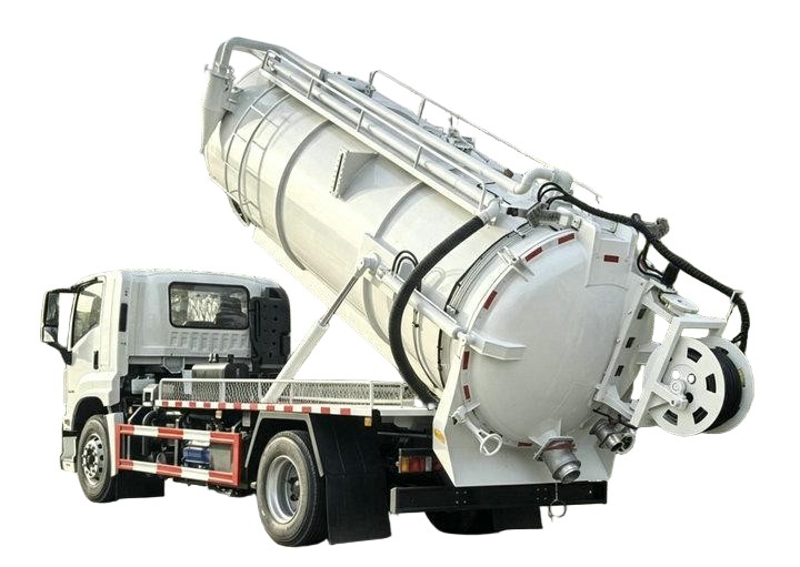 Isuzu Combination Sewer Vaccum Jetter Truck Flushing Cleaning 6000L Sewage+4000L Clean Water 