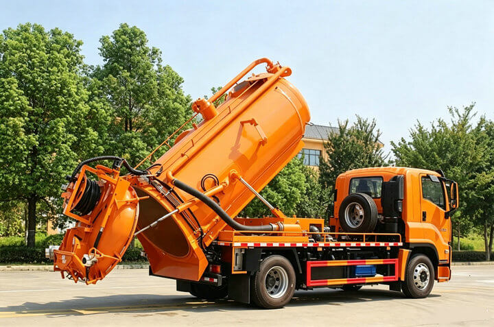 ISUZU FTR Combined Sewer Jetting and Vacuum Truck (5) ISUZU FTR Combined Sewer Jetting and Vacuum Truck (5)