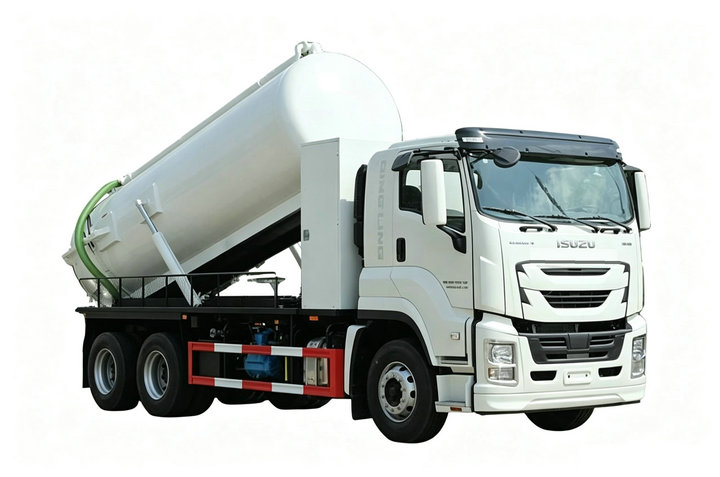Isuzu GIGA 20000L Vacuum Suction Septic Truck with Italy MORO PM110W Vacuum Pump