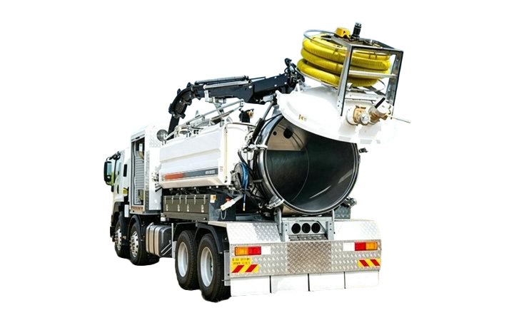 Isuzu Combination Sewer Vacuum Jetter Truck 10KL Sewage+2KL Clean Water 