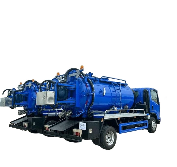 ISUZU Combination Jetting Vacuum Tanker Truck 4000L Sewage+2000L Clean Water 