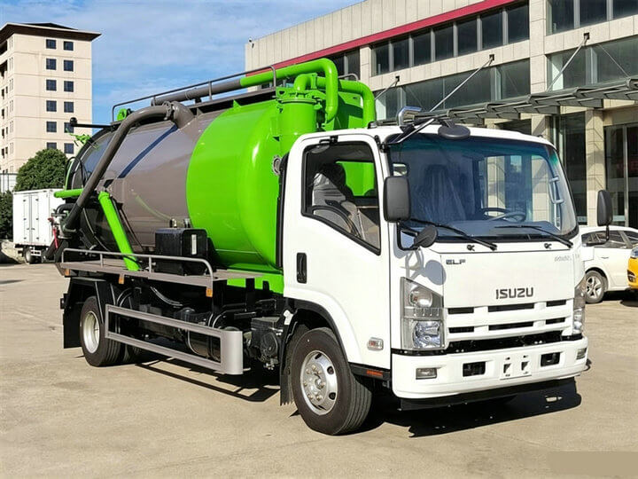 ISUZU Sewage Vacuum Pump Tanker Truck (5)