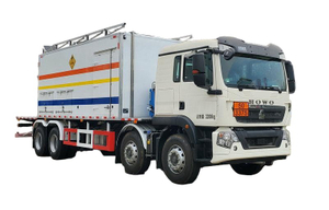 HOWO 13.5T Onsite Bulk Mixed & Charged Emulsion Explosives ANFO Truck