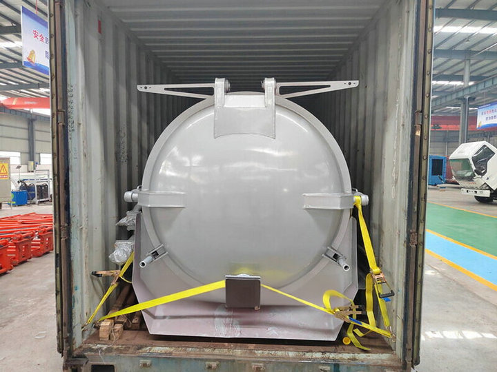 8CBM Septic Vacuum Tank Truck Superstructure Body Kits with Jurop Pump PN155D