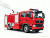 HOWO 4x2 Water Foam Fire Fighting Truck 6000L Water + 2000L Foam 